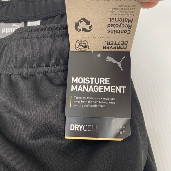 Puma Men Drycell Active Tricot Pants Training Black Run Slim Fit Size M NEW - Picture 10 of 12